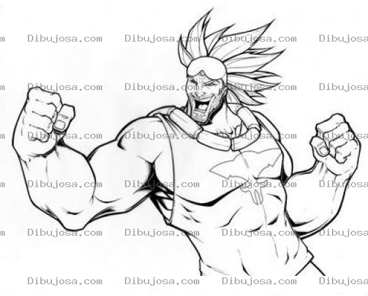 Dibujo para colorear Dibujo De Hombre Brazudo Y Musculoso Para Pintar Y Colorear