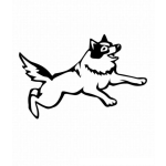 Dibujo para colorear Pintar Perro Esquimal