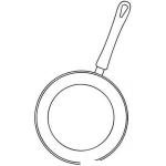Dibujo para colorear Dibujo De Sarten Para Pintar Y Colorear