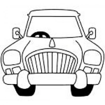 Dibujo para colorear Vehiculo Clasico Para Pintar Y Colorear