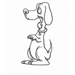 Dibujo para colorear Colorear Perro Hambriento