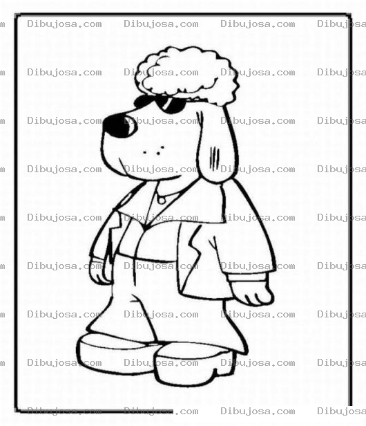 Dibujo para colorear Colorear Perro encubierto