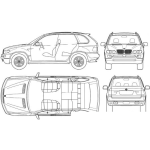 Dibujo para colorear Dibujo De Bmw X5 2004 Para Pintar Y Colorear Dibujos De Autos