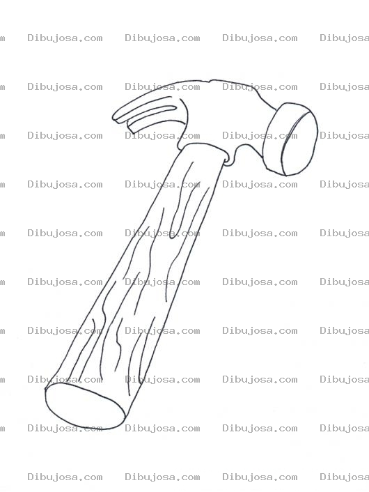 Dibujo para colorear Dibujo Con Mango De Madera Para Pintar Y Colorear