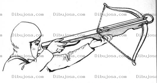 Dibujo para colorear Dibujo De Arquero Para Pintar Y Colorear