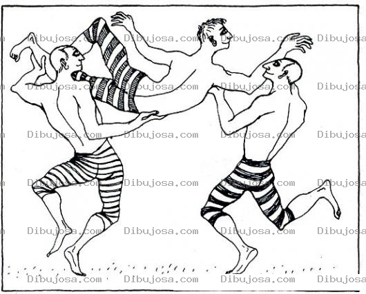 Dibujo para colorear Dibujo De Hombres Valetistas Para Pintar Y Colorear