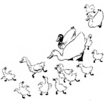 Dibujo para colorear Familia De Patos Para Pintar Y Colorear Estampida De Patos