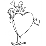 Dibujo para colorear Dibujo De Hombre Enamorado Con Cuerpo De Corazon Para Pintar Y Colorear Hombrecorazon