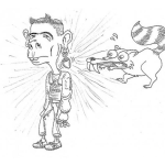 Dibujo para colorear Cuidado Con Los Aretes Para Pintar Y Colorear