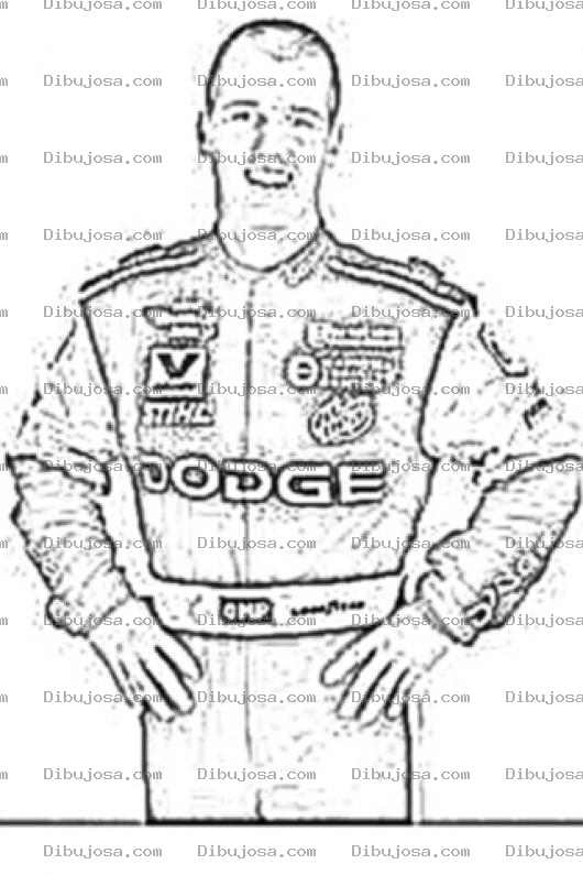 Dibujo para colorear Jeremy Mayfield Nascar Coloring Page Para Colorear Dibujo De JeremyMayfield