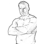 Dibujo para colorear Dibujo De Josh Barnett Baby Face Assasin Peleador De Mma Para Pintar Y Colorear