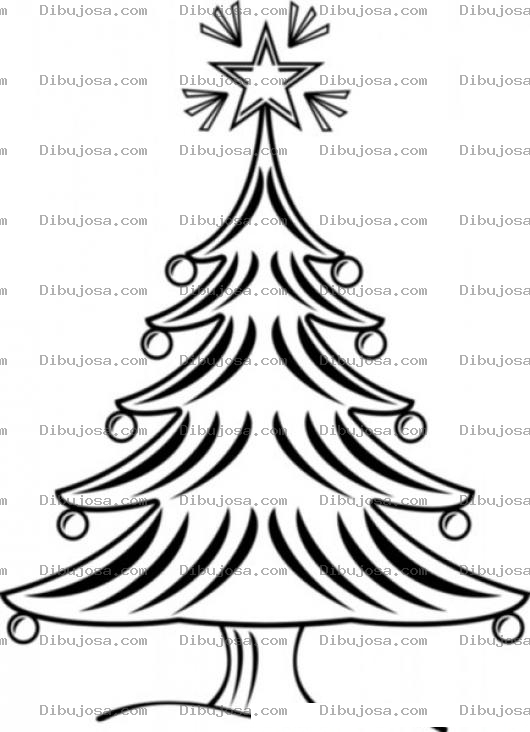 Dibujo para colorear Colorear Arbol De Navidad Dibujo Del Arbolito De Navidad Para Pintar