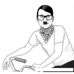 Dibujo para colorear Hitler En Bicicleta Dibujo De Adolfo Hitler Montando Bicicleta Para Pintar Y Colorear