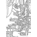 Dibujo para colorear Malavarismo Callejero Dibujo De Gente Haciendo Malavares En Las Calles Para Colorear