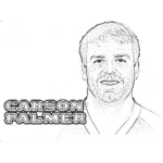 Dibujo para colorear Carson Palmer Raiders Dibujo De Carsonpalmer Jugador De Futbol Americano En La NFL Para Pintar Y Colorear A Carlson Palmers