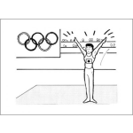 Dibujo para colorear Gimnasia Olimpica Dibujo De Gimnasta En Las Olimpiadas Para Pintar Y Colorear