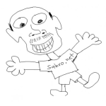 Dibujo para colorear El Viejo Pelon de Sabro.net