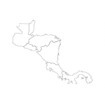 Dibujo para colorear Colorear el mapa de Centro America