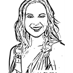 Dibujo para colorear Elisabethhasselbeck Online Coloring Page Dibujo De Elisabeth Hasselbeck Para Pintar Y Colorear
