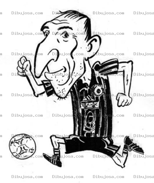 Dibujo para colorear Dibujo De Arbitro De Futbol Corriendo Con Pelota De Fut Para Pintar Y Colorear