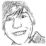 Dibujo para colorear Dibujo De Un Chico Con Gorro De Lana Para Pintar Y Colorear
