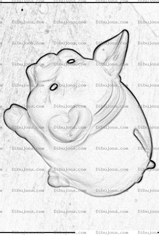 Dibujo para colorear Pintar Alcancia De Cochinito Cerdito Cohito Marranito Puerquito Chanchito Para Colorear