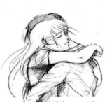 Dibujo para colorear Abrazo De Amor Para Pintar Y Colorear