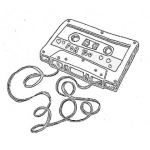 Dibujo para colorear Dibujo De Un Cassette De Musica Para Pintar Y Colorear