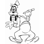 Dibujo para colorear Pluto con un lapiz