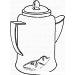 Dibujo para colorear Dibujo De Termo Cafetero Para Pintar Y Colorear
