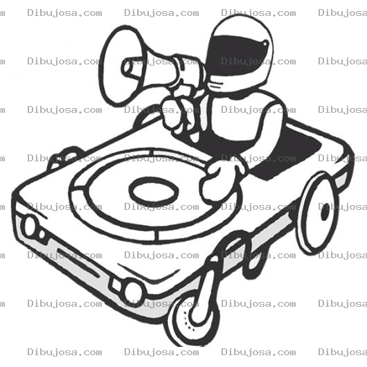 Dibujo para colorear Ipod Carro Para Pintar Y Colorear