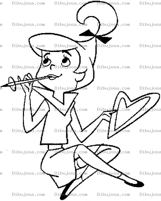 Dibujo para colorear La Hija De Sonico Para Pintar Y Colorear