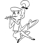 Dibujo para colorear La Hija De Sonico Para Pintar Y Colorear