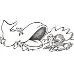 Dibujo para colorear Dibujo De Ballena Y Jonas Para Pintar Y Colorear