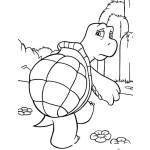 Dibujo para colorear Tortuga Triste Para Pintar Y Colorear Dibujo De Tortugita De La Tristeza