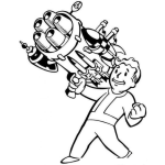 Dibujo para colorear Dibujo De Hombre Bien Armado Para Pintar Y Colorear
