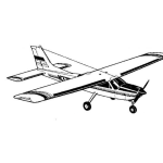 Dibujo para colorear Dibujo De Avioneta De Helice Monomotor Para Pintar Y Colorear