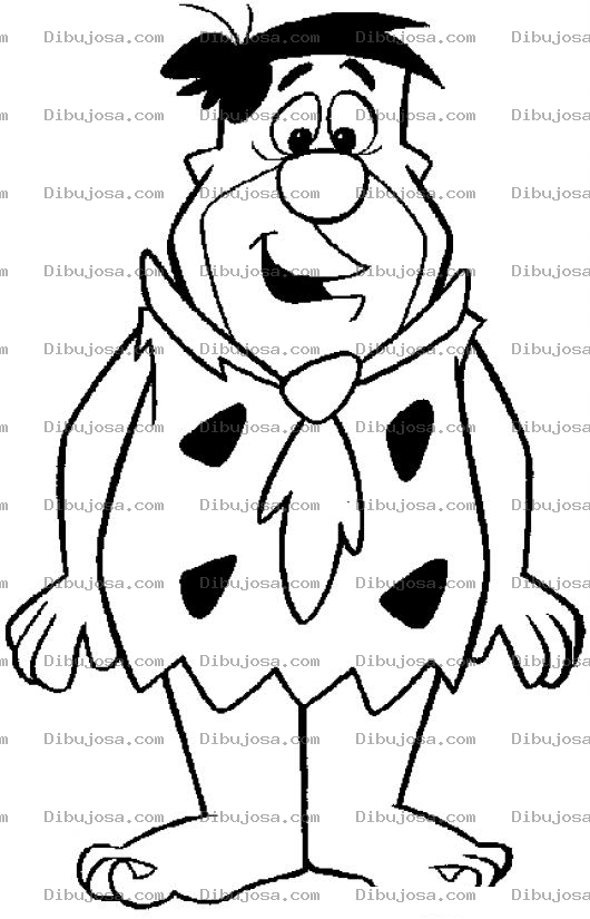 Dibujo para colorear Dibujo De Pedro Picapiedra Para Pintar Y Colorear