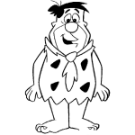 Dibujo para colorear Dibujo De Pedro Picapiedra Para Pintar Y Colorear
