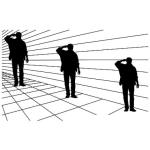 Dibujo para colorear Dibujo De Ilusion De Perspectiva De Alturas Distintas Para Colorear Los Tres Tienen El Mismo Tamano