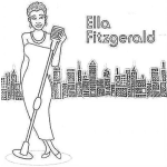 Dibujo para colorear Ellafitzgerald.com Coloring Page Dibujo De Ella Fitzgerald Para Pintar Y Colorear