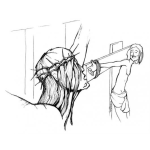 Dibujo para colorear Dibujo Cristiano De Jesucristo Crucificado Con El Ladron Arrepentido Para Pintar Y Colorear