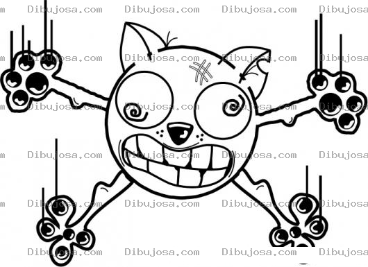 Dibujo para colorear Dibujo De Gato Cayendo De Un Vidrio En Un Edificio De Vidrios Para Pintar Y Colorear