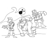 Dibujo para colorear Dibujo De Caza Fantasmas Para Pintar Y Colorear A Los Cazafantasmas