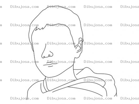 Dibujo para colorear Dibujo De Chico Sin Ojos Para Pintar Y Colorear Una Cara Sin Ojos Ni Sejas Para Que Tu Se Los Dibujes