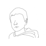 Dibujo para colorear Dibujo De Chico Sin Ojos Para Pintar Y Colorear Una Cara Sin Ojos Ni Sejas Para Que Tu Se Los Dibujes
