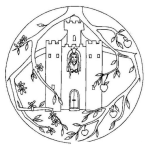 Dibujo para colorear Mandalas Para Colorear De Castillo De Princesa