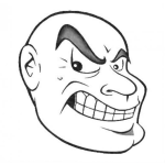 Dibujo para colorear Dibujo De Calvo Perverso Para Pintar Y Colorear Pelon Maleado Y Malvado