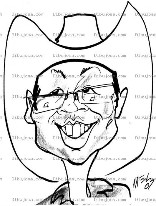 Dibujo para colorear Dibujo De Chino Granjero Para Pintar Y Colorear Chinito Vaquero Con Sombrero