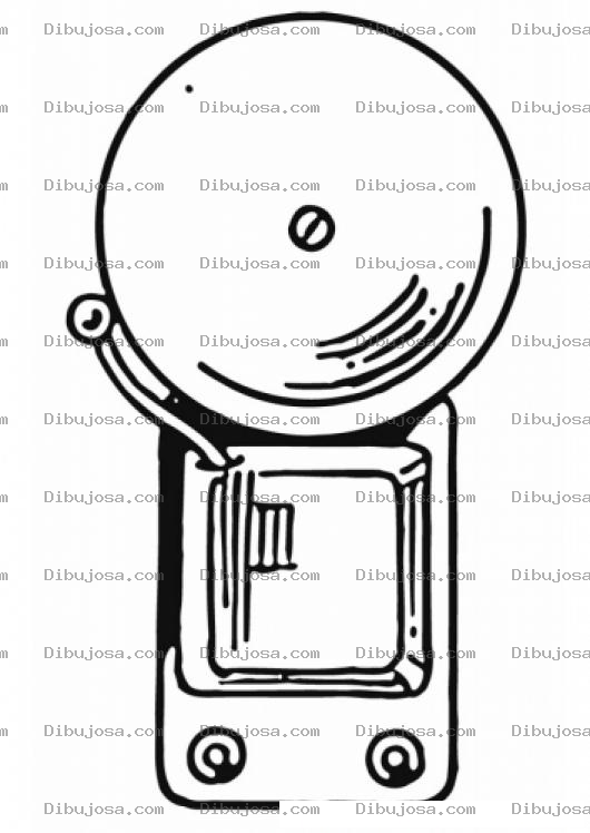 Dibujo para colorear Dibujo De Timbre De Campana Para Pintar Y Colorear